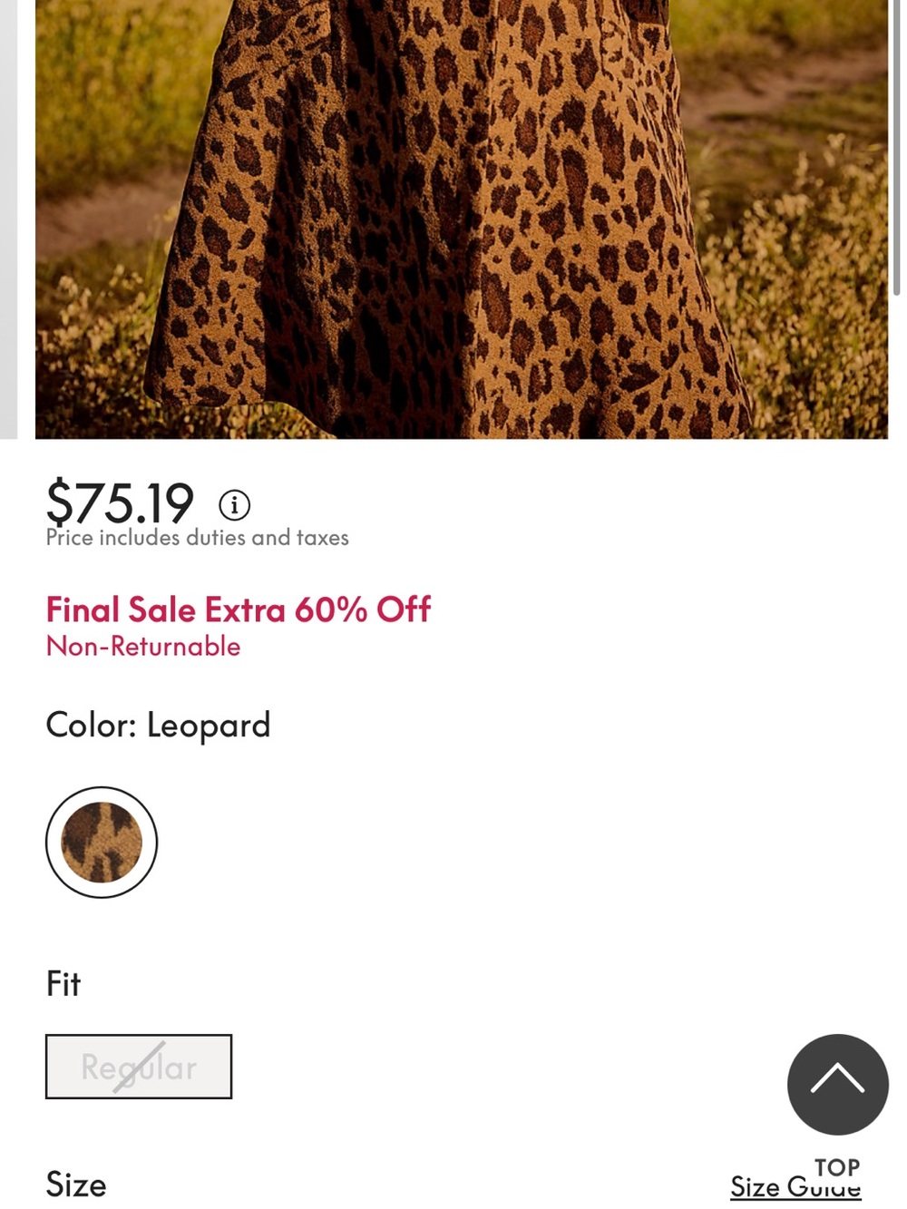 Lane Bryant Leopard Print Pea Coat - Brown/Black Sz 20 - Picture 14 of 15